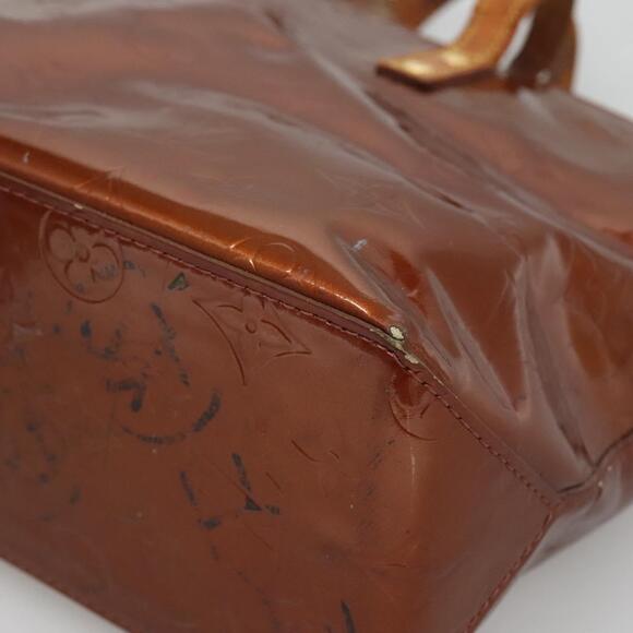 LOUIS VUITTON Monogram Vernis Reade PM Hand Bag Bronze M91146 - Picture 9 of 16